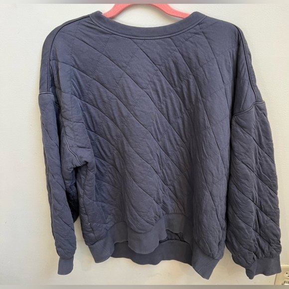 A New Day Blue Quilted Sweatshirt - Picture 4 of 4